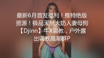 最新6月首发福利！推特绝版资源！极品天然大奶人妻母狗【Djinn】牛X调教，户外露出调教高潮群P